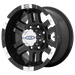 Moto Metal MO9518980312 MO951 18X9 8X6.5 G-BLK MACH -12MM - Truck Part Superstore