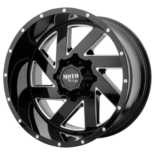 Moto Metal MO98822287344N MO988 22X12 8X170 G-BLK MILL -44MM - Truck Part Superstore