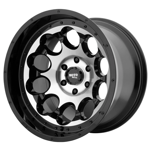 Moto Metal MO99079087512N MO990 17X9 8X170 G-BLK MACH -12MM - Truck Part Superstore