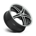 Motegi MR10777545345 MR107 17X7.5 5X4.25 G-BLK MACH 45MM - Truck Part Superstore