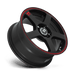 Motegi MR11656503740 MR116 15X6.5 4X4.25/4.5 M-BLK RED-STR 40MM - Truck Part Superstore
