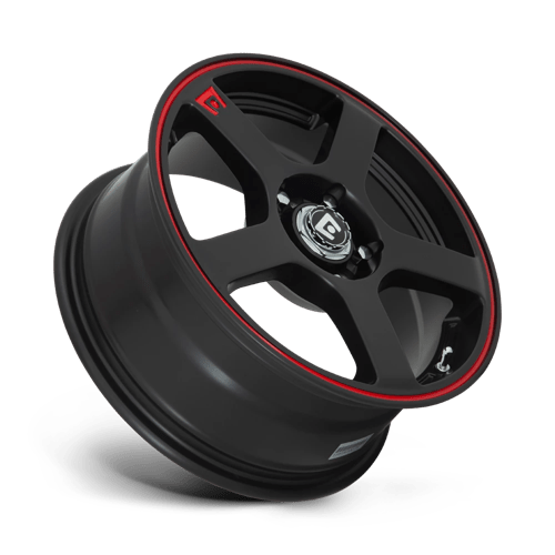 Motegi MR11677046740 MR116 17X7 5X112/4.5 M-BLK RED-STR 40MM - Truck Part Superstore