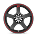 Motegi MR11688001745 MR116 18X8 5X4.25/4.5 M-BLK RED-STR 45MM - Truck Part Superstore