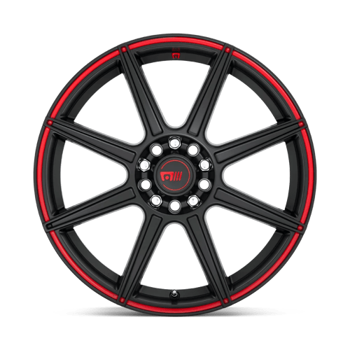 Motegi MR14277046940 MR142 17X7 5X112/4.5 S-BLK RED 40MM - Truck Part Superstore