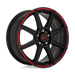 Motegi MR14267046940 MR142 16X7 5X112/4.5 S-BLK RED 40MM - Truck Part Superstore