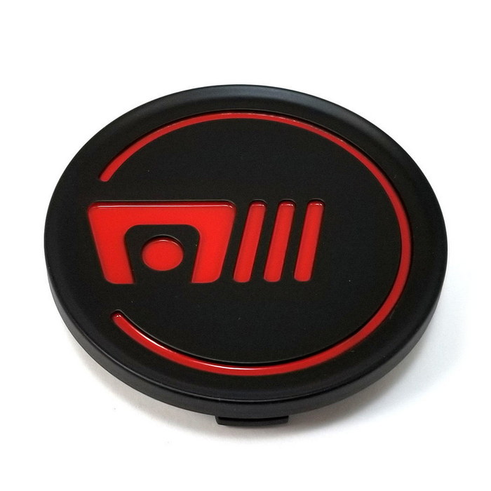 Motegi MRCAP-S1R MOTEGI CAP ABS SNAP-IN 65.3MM -S-BLK RED - Truck Part Superstore