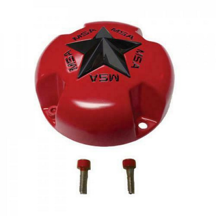 MSA Offroad Wheels MSA-CAP-R MSA STAR CAP - BOLTON BLACK STAR - RED - Truck Part Superstore