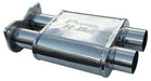 Pypes Performance Exhaust MVH10 H-Box Muffler 2.5 in Gaskets/Hardware/Clamps Incl 304 Stainless Steel Polished Finish Replaces Center Resonator w/H-Pipe Muffler Pypes Exhaust - Truck Part Superstore