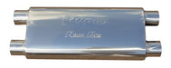 Pypes Performance Exhaust MVR100S Race Pro Series Muffler 2.5 in Dual Inlet/Outlet 20 in L Hardware Not Incl Polished 304 Stainless Steel Pypes Exhaust - Truck Part Superstore