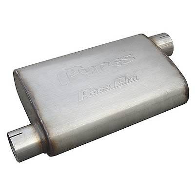 Pypes Performance Exhaust MVR16 Race Pro Series Muffler 14 in 3 in Offset/Offset Hardware Not Incl Natural 409 Stainless Steel Pypes Exhaust - Truck Part Superstore