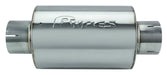 Pypes Performance Exhaust MVR2030S M-80 Series Muffler 3 in Round 6 in Width Hardware Not Incl Polished 304 Stainless Steel Pypes Exhaust - Truck Part Superstore