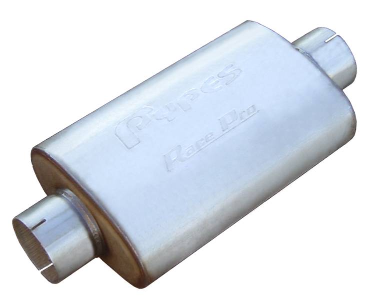 Pypes Performance Exhaust MVR44 Race Pro Series Muffler 14 in 3.5 in Center/Center Hardware Not Incl Natural 409 Stainless Steel Pypes Exhaust - Truck Part Superstore