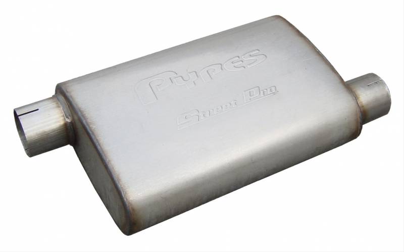 Pypes Performance Exhaust MVS16 Street Pro Series Muffler 14 in 3 in Offset/Offset Hardware Not Incl Natural 409 Stainless Steel Pypes Exhaust - Truck Part Superstore