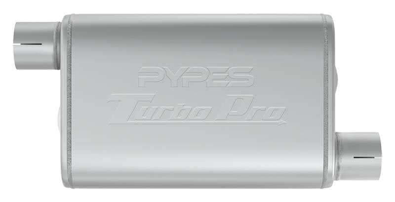 Pypes Performance Exhaust MVT10 Turbo Pro Muffler 2.5 Inch Offset Inlet/Offset Outlet Pypes Exhaust - Truck Part Superstore