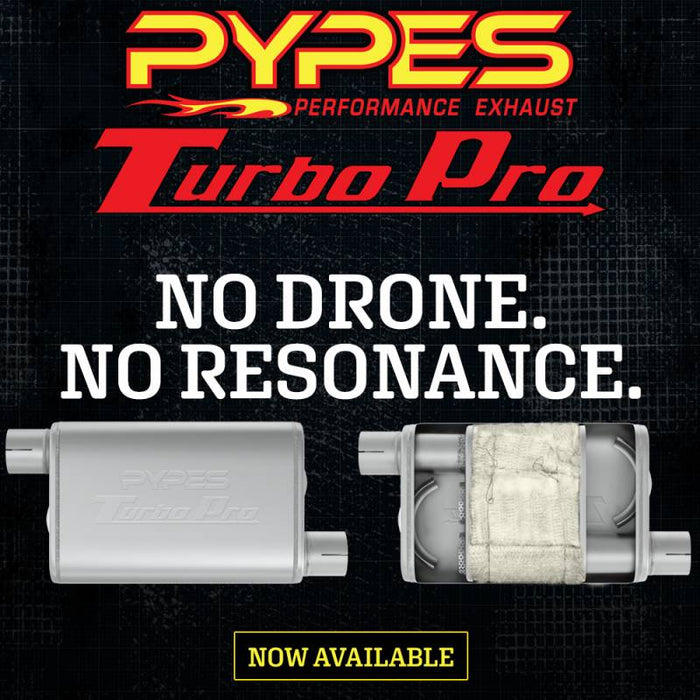 Pypes Performance Exhaust MVT10 Turbo Pro Muffler 2.5 Inch Offset Inlet/Offset Outlet Pypes Exhaust - Truck Part Superstore