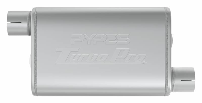 Pypes Performance Exhaust MVT16 Turbo Pro Muffler 3.0 Inch Offset Inlet/Offset Outlet Pypes Exhaust - Truck Part Superstore