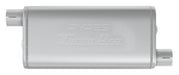 Pypes Performance Exhaust MVT30 Turbo Pro Muffler 18 Inch Body 2.5 Inch Offset Inlet/Offset Outlet 409 Stainless MVT30 - Truck Part Superstore