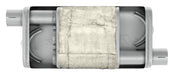 Pypes Performance Exhaust MVT30 Turbo Pro Muffler 18 Inch Body 2.5 Inch Offset Inlet/Offset Outlet 409 Stainless MVT30 - Truck Part Superstore