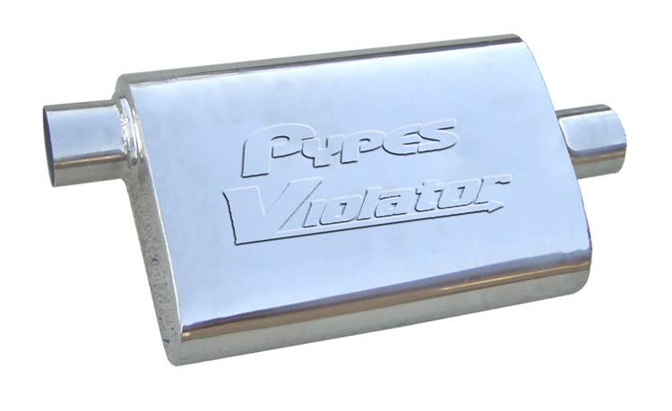 Pypes Performance Exhaust MVV13 Violator Series Muffler 14 in 2.5 in Offset/Center Hardware Not Incl Natural 409 Stainless Steel Pypes Exhaust - Truck Part Superstore