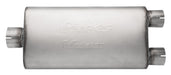 Pypes Performance Exhaust MVV70 Violator Series Muffler 3 in Center Inlet/2.5 in Dual Outlet 18 in L Hardware Not Incl Natural 409 Stainless Steel Pypes Exhaust - Truck Part Superstore
