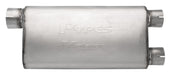 Pypes Performance Exhaust MVV71 Violator Series Muffler 3 in Offset Inlet/2.5 in Dual Outlet 18 in L Hardware Not Incl Natural 409 Stainless Steel Pypes Exhaust - Truck Part Superstore