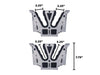 DECKED AD16MSPK DECKED Piecekeepers; Narrow Drawer; One Set Of 2; Light Gray; Midsize; - Truck Part Superstore