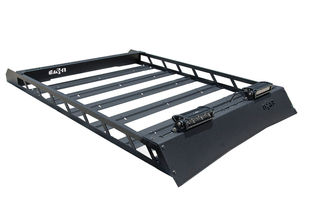 N-Fab T102MRF Aluminum Modular Roof Rack-Bolt On-2010-2022 Toyota 4Runner-Textured Black - Truck Part Superstore