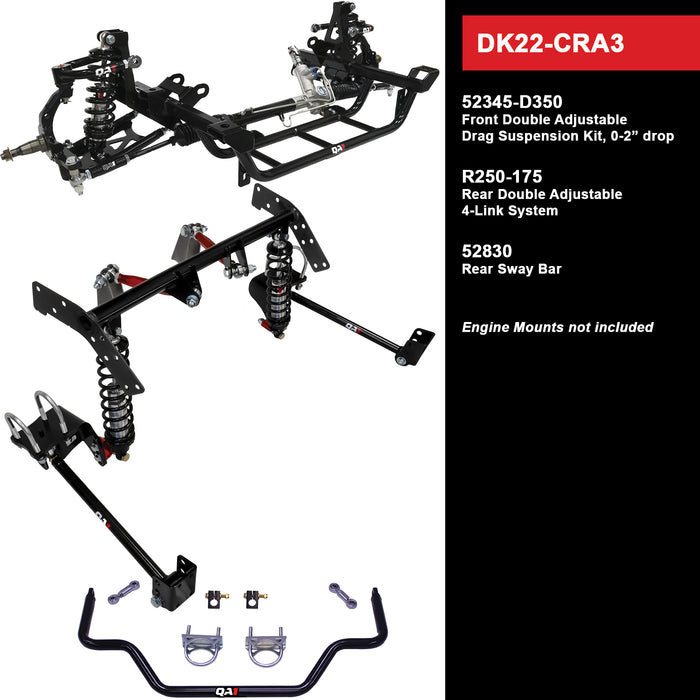 QA1 DK22-CRA3 Drag Kit Level 2, Mopar A-Body - Truck Part Superstore