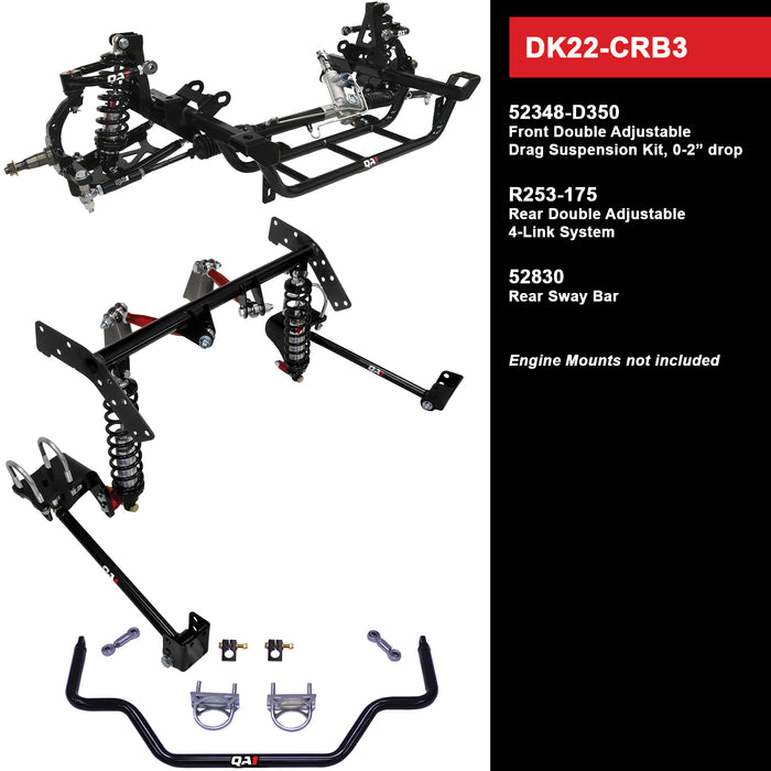 QA1 DK22-CRB3 Drag Kit Level 2, Mopar B-Body - Truck Part Superstore