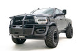 Fab Fours DR19-N4470-1 Winch Mount; Full Grill Guard; 2 Stage Matte Black Powder Coated; - Truck Part Superstore