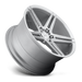 Niche 1PC M170188065+40 M170 18X8 5X4.5 GL-SLVR-MACH 40MM - Truck Part Superstore