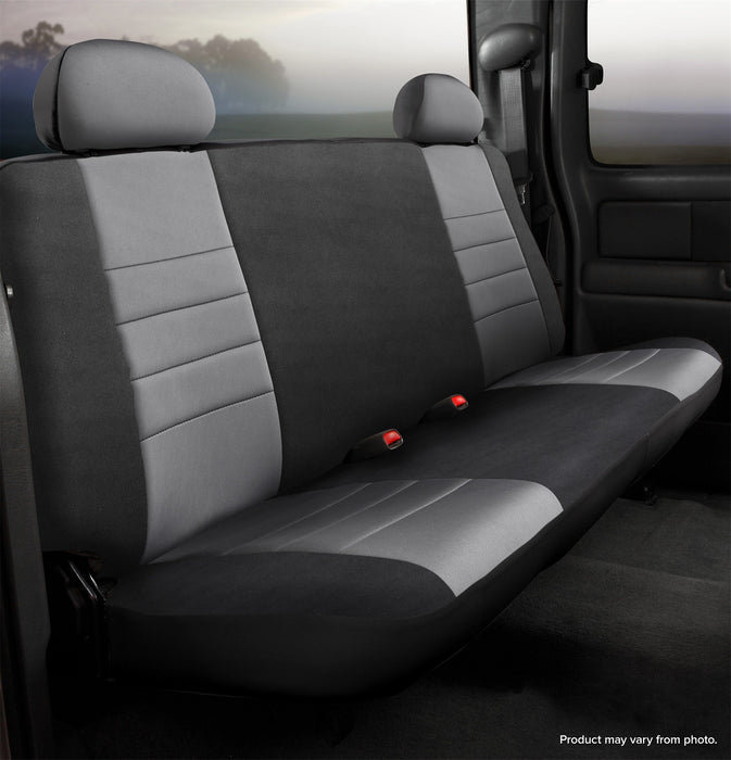 FIA NP92-58 GRAY Neo™ Neoprene Custom Fit Truck Seat Covers; Bench Seat; Gray; - Truck Part Superstore