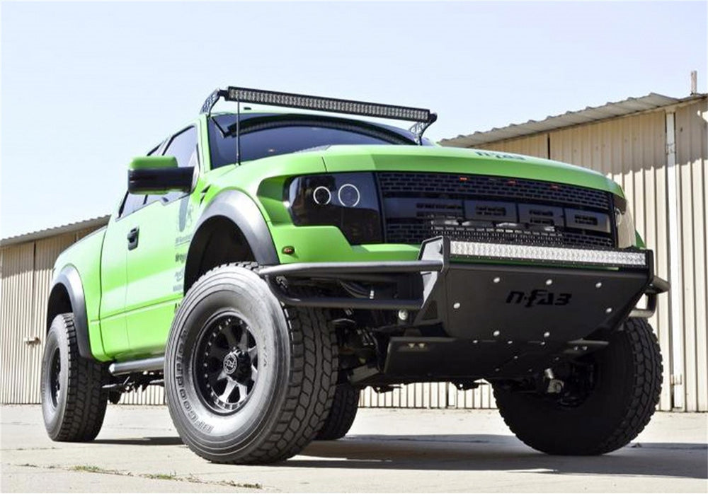 N-Fab C141LRSP RSP PreRunner Front Bumper-Direct Fit (1-38in. Rigid E)-14-15 Silv1500-GlossBlk - Truck Part Superstore