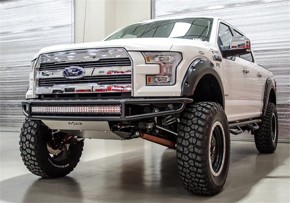 N-Fab F151MRDS Bumpers; M-RDS PreRunner Front Bumper; Gloss Black - Truck Part Superstore
