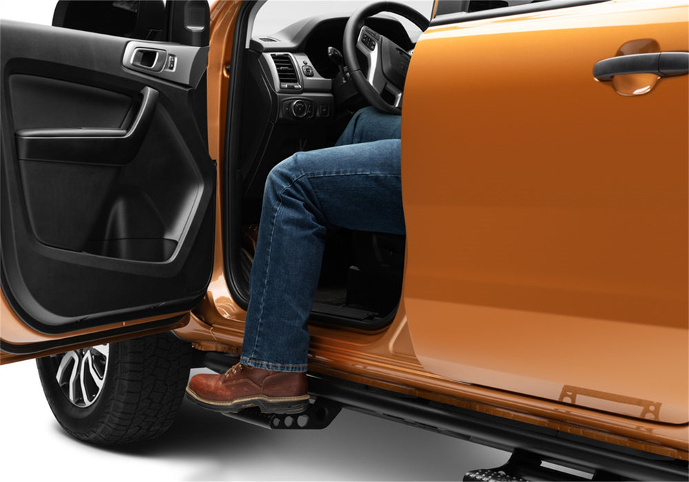 N-Fab F194RKRCCS4 RKR Step Sys-Cab Len (2 Stp Mnts/2 Stps)-19-22 Ranger 5ft. SuperCrew-TX Blk - Truck Part Superstore