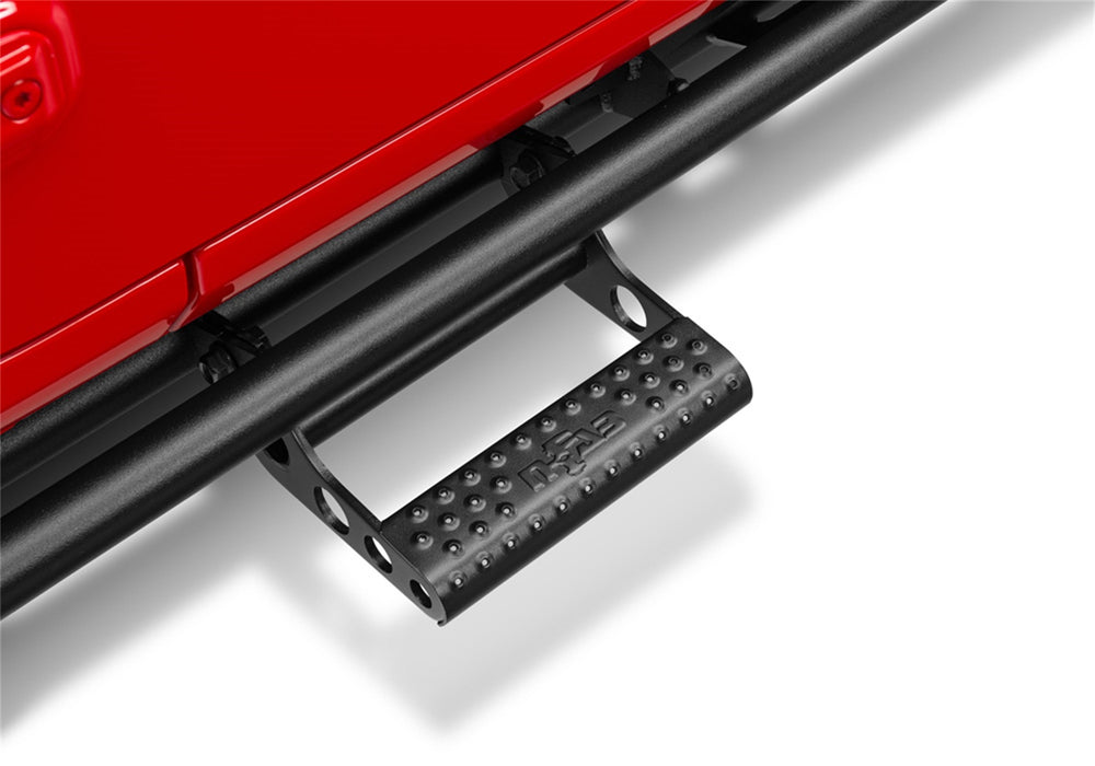 N-Fab J194TRKRS4 RKR Step Sys-Full Len (1 Stp Mnts/1 Stp)-20-22 Gladiator JT 4Dr-TX Blk - Truck Part Superstore