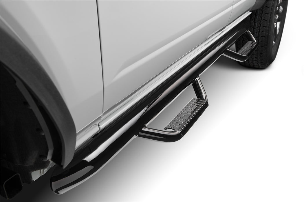 N-Fab F2172B Nerf Step Bar-Cab Length (2 Steps per Side)-21-22 Ford Bronco 4 Dr-Gloss Black - Truck Part Superstore