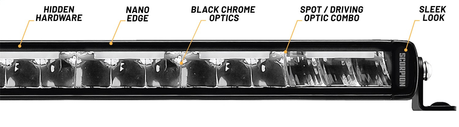 Daystar P000021 Night Ops LED Light Bar; 40 in.; Single Row; - Truck Part Superstore