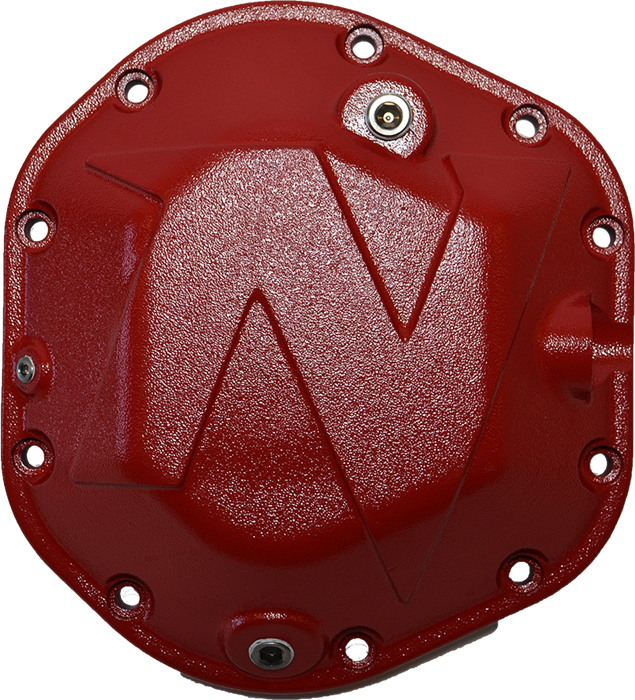 Nitro Gear & Axle NPD44-COVER-R Dana 44 Differential Cover Defender Series Red Aluminum Bolts Included Nitro Gear - Truck Part Superstore