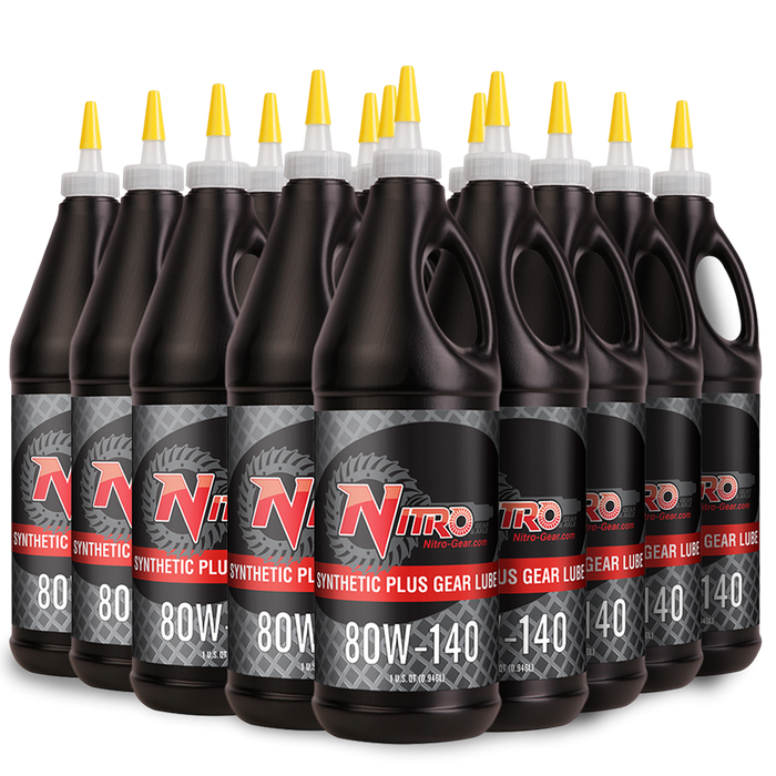 Nitro Gear & Axle NPLUBE-CASE 80W-140 Synthetic Plus Gear Oil GL5 12 Quarts Case Nitro Gear & Axle - Truck Part Superstore