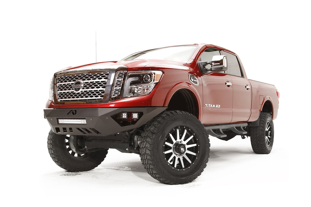 Fab Fours NT16-D3751-B Vengeance Front Bumper; Uncoated/Paintable; w/No Guard; w/Sensors; [AWSL]; - Truck Part Superstore