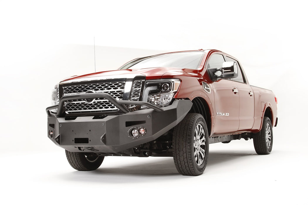 Fab Fours NT16-F3752-B Premium Winch Front Bumper; Uncoated/Paintable; w/Pre-Runner Guard; [AWSL]; - Truck Part Superstore