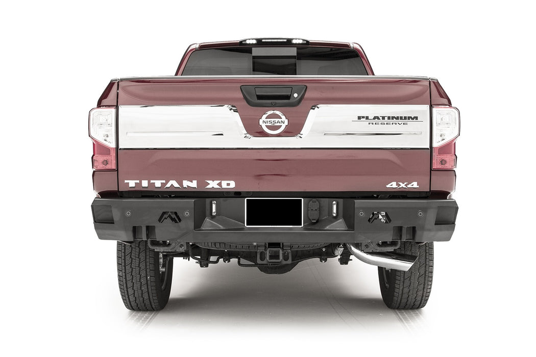 Fab Fours NT16-W3751-B Premium Rear Bumper; Uncoated/Paintable; w/Sensors; [AWSL]; - Truck Part Superstore