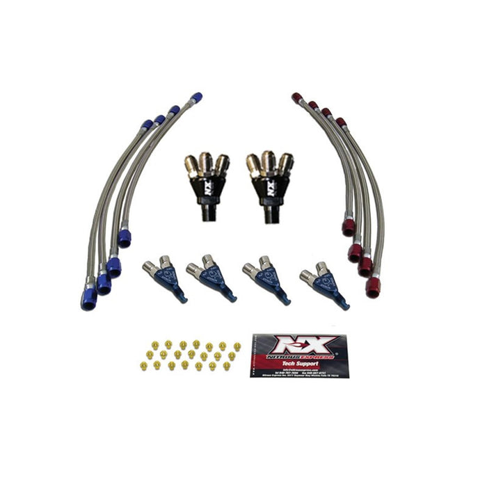 Nitrous Express NX600S 6 CYLINDER PIRANHA CONVERSION ( 6 PIRANHA NOZZLES AND JETTING) - Truck Part Superstore