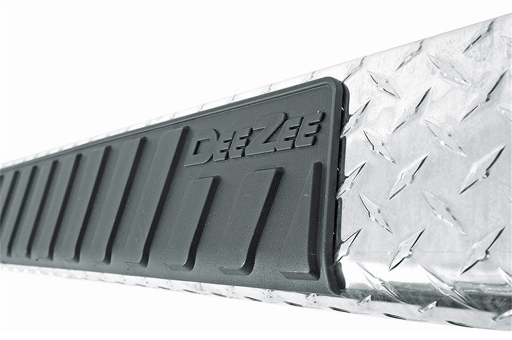 Dee Zee DZ16412 Black-Tread Aluminum Side Step 6 in. Oval Cab Length - Truck Part Superstore
