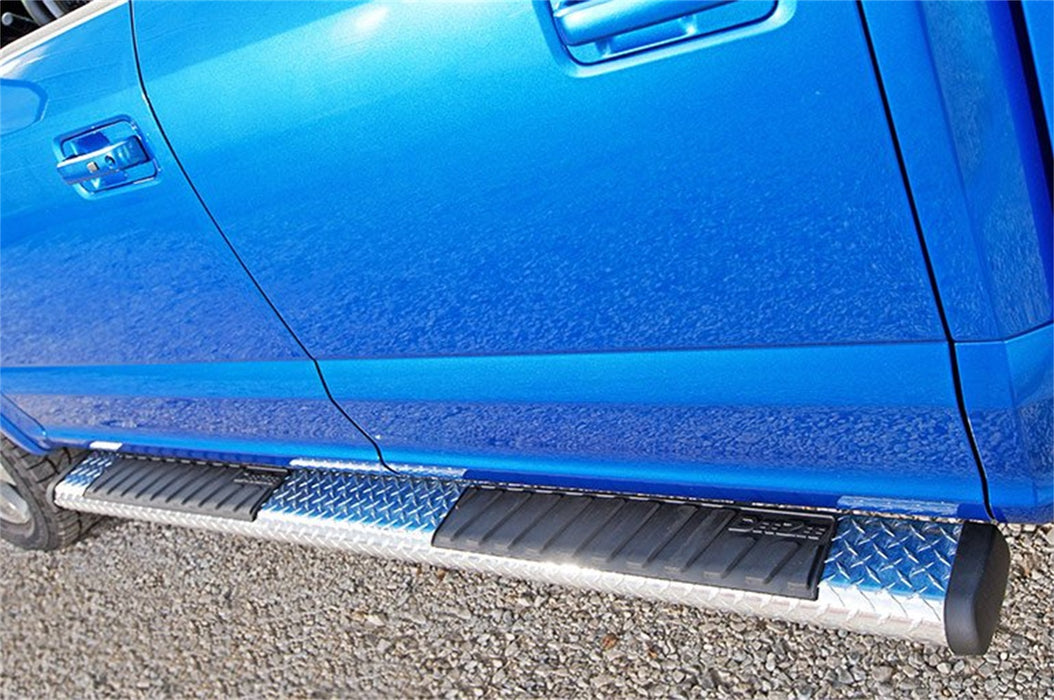 Dee Zee DZ16422 Black-Tread Aluminum Side Step 6 in. Oval Cab Length - Truck Part Superstore