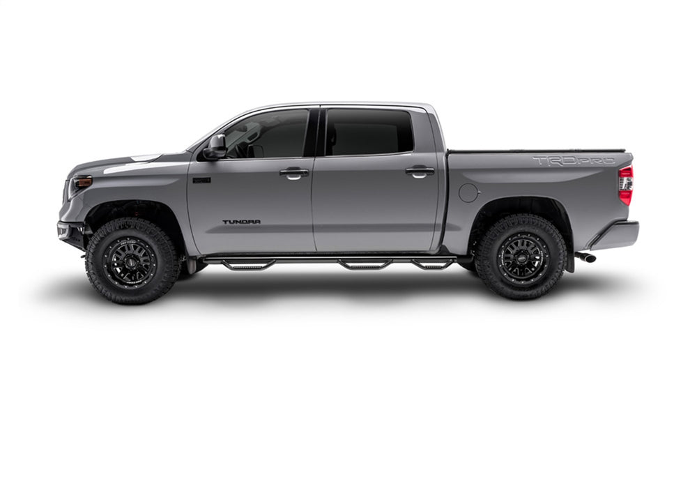 N-Fab C11115CC-6 Nerf Step-W2W w/Bed Acs (3 Stps)-11-14 Silv/Sierra HD 8ft. Crew-Gloss Blk - Truck Part Superstore