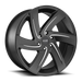 Foose 1PC F167229577+25 F167 22X9.5 6X5.5 MT-BLK-MIL 25MM - Truck Part Superstore