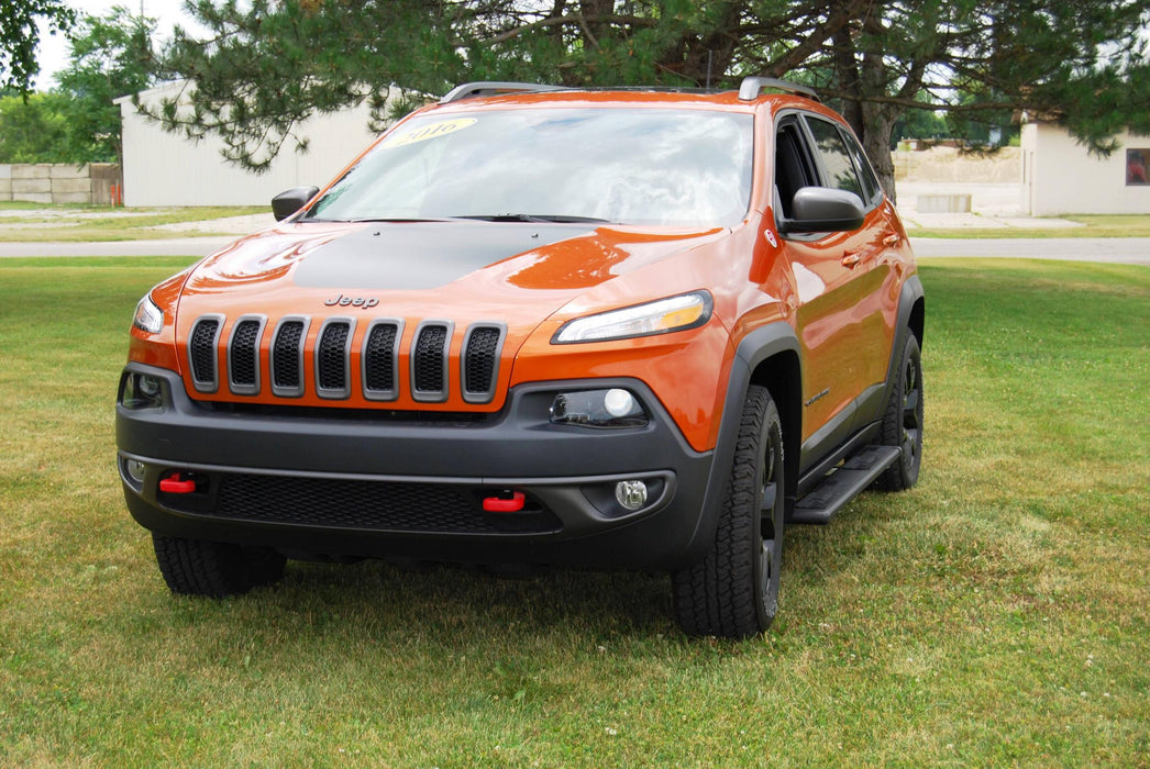 Owens Products OC5155B-01 Running Boards Owens Fusion Step Textured Black Powder Coat 14-17 Jeep Cherokee-Trailhawk Aluminum Textured Black Owens Products - Truck Part Superstore