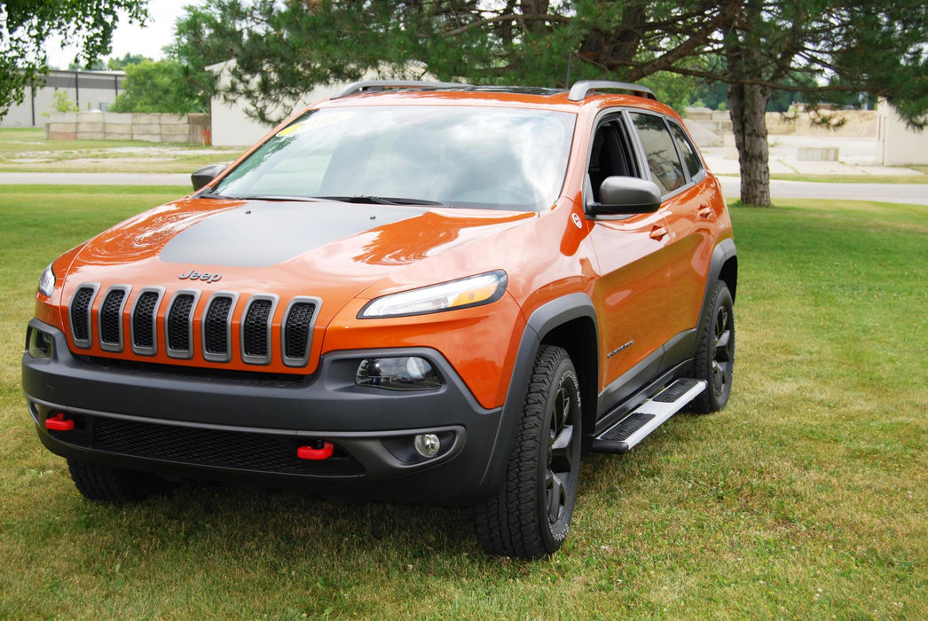 Owens Products OC5155N-01 Running Boards Owens Fusion Step Textured Nickel Powder Coat 14-17 Jeep Cherokee-Trailhawk Aluminum Textured Nickel Owens Products - Truck Part Superstore